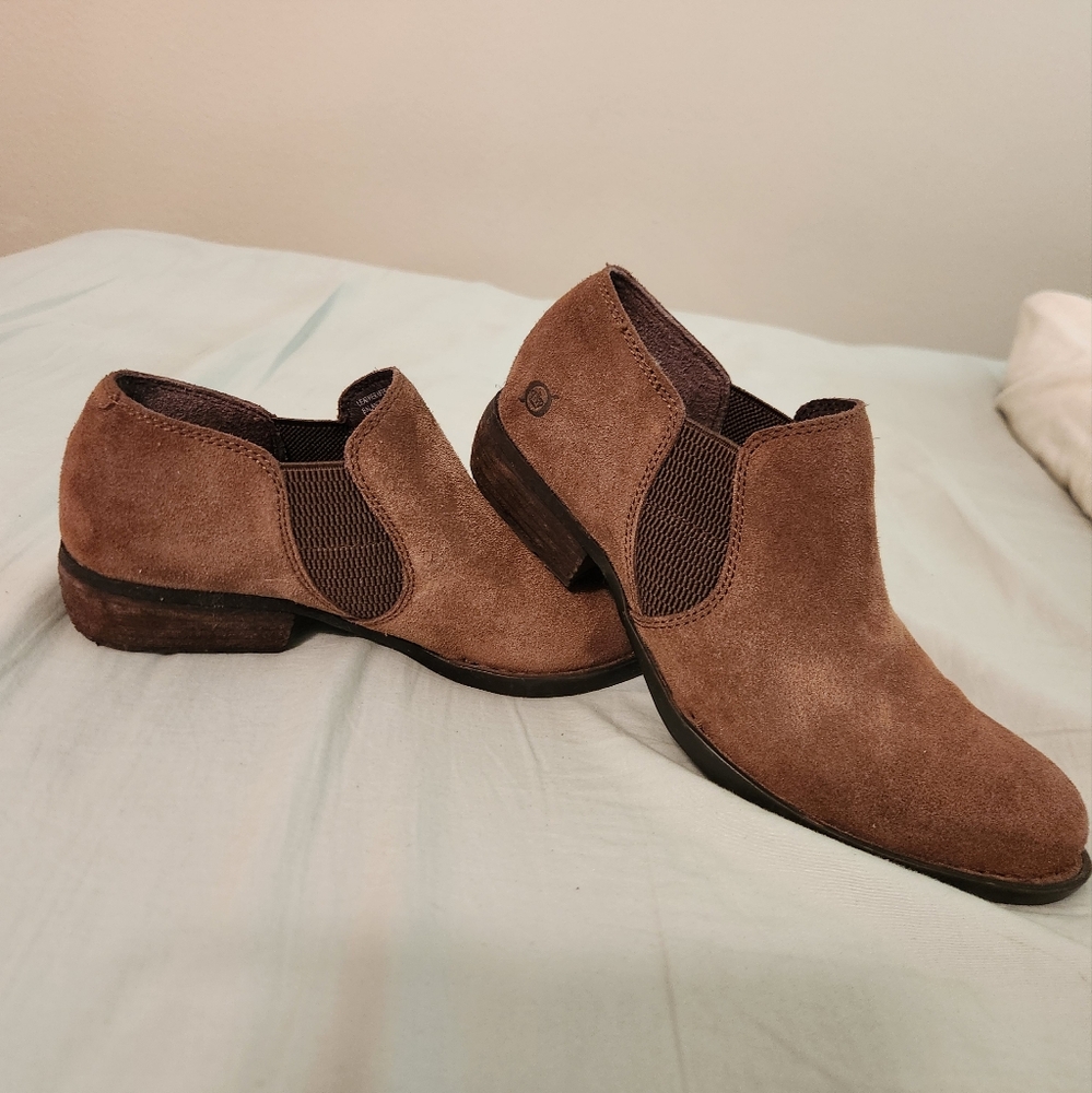 Brown Born Ankle Booties